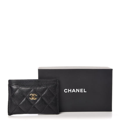 Chanel Caviar Quilted Card Holder Black 9 of 9