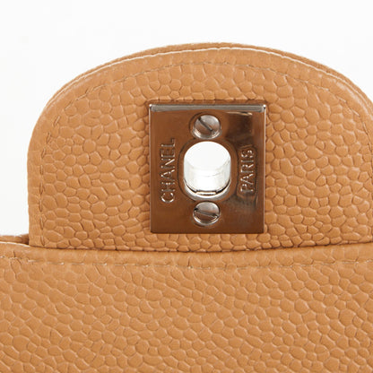 Chanel Caviar Quilted Medium Double Flap Beige 8 of 10