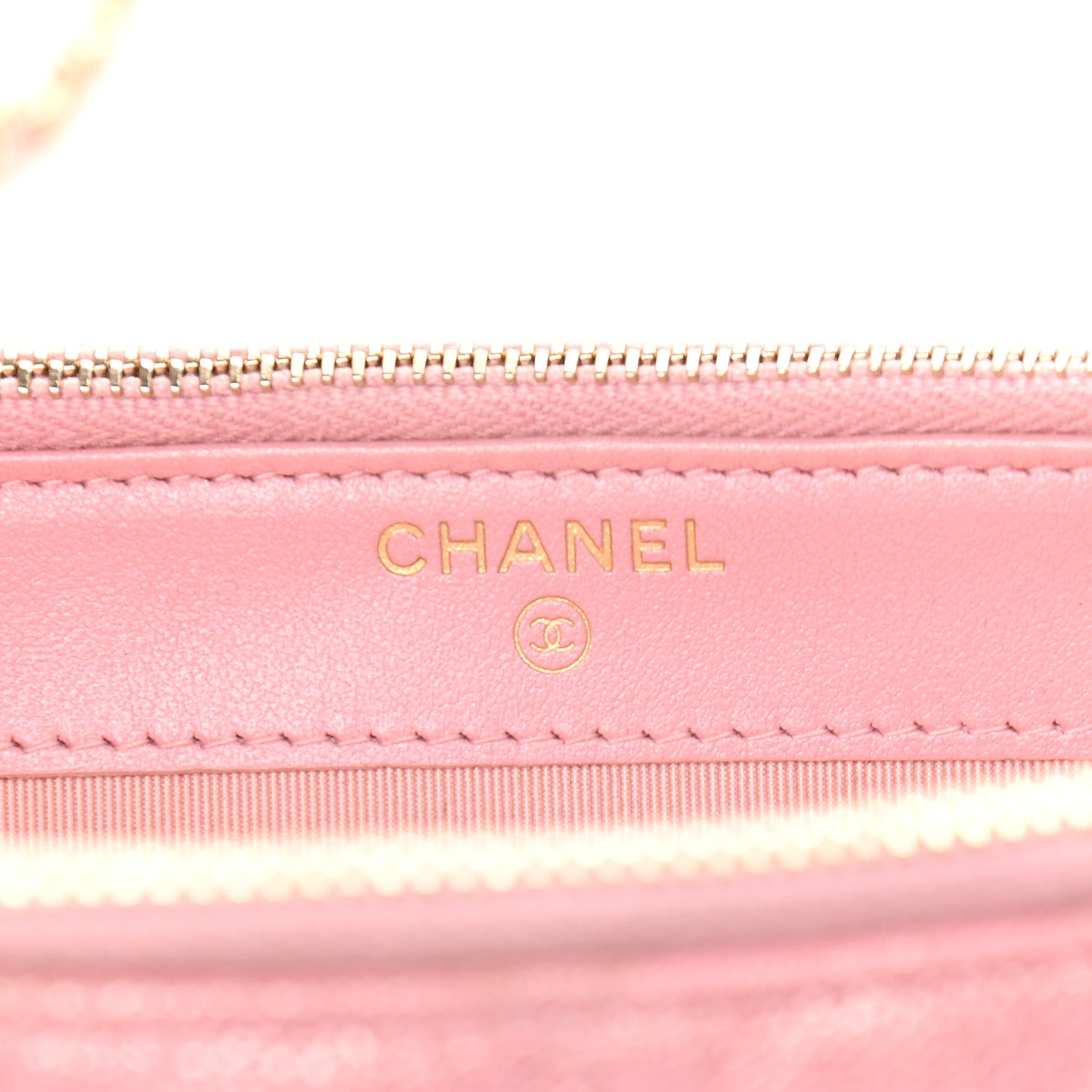 Chanel Iridescent Caviar Quilted Small Clutch With Chain Pink 6 of 10
