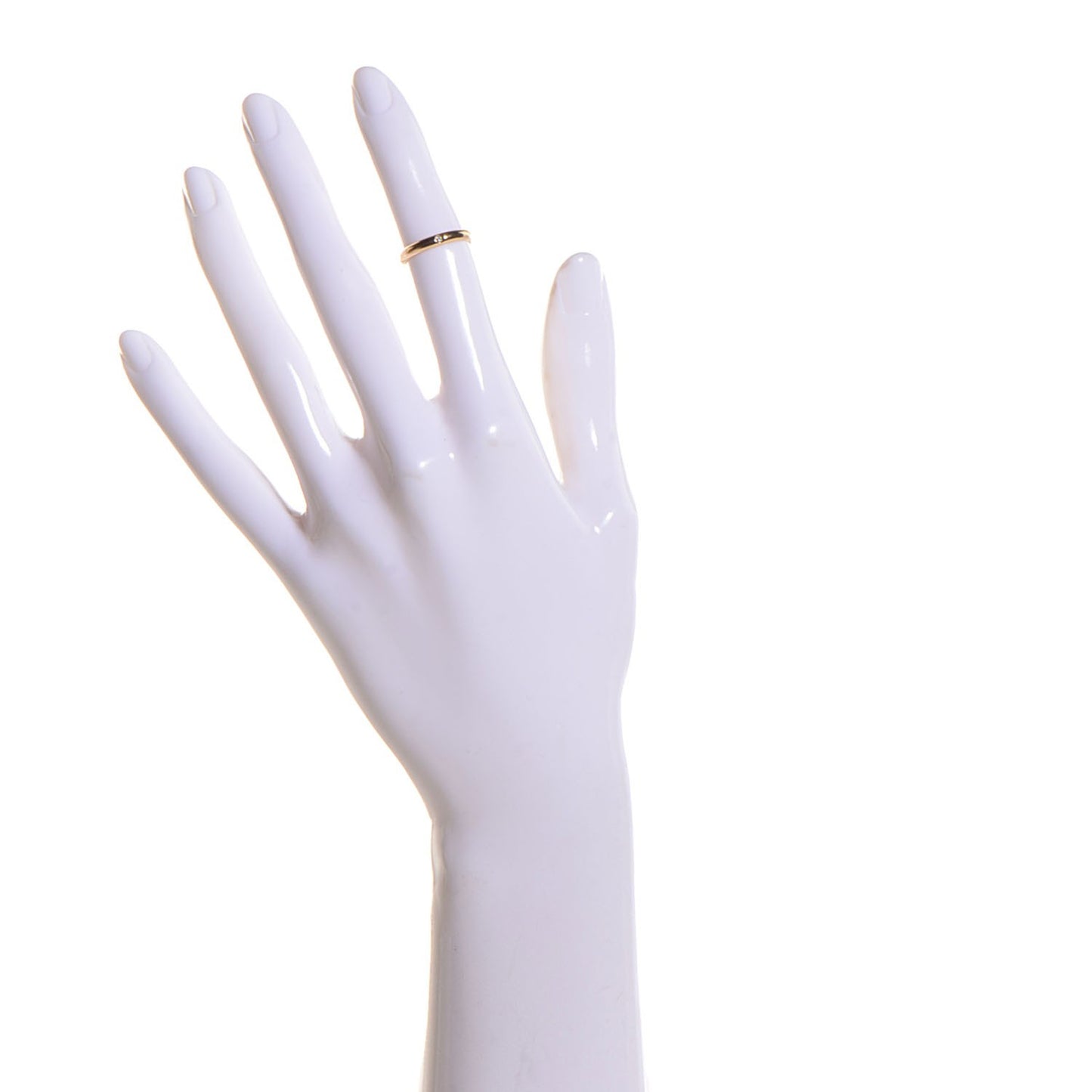 18k Yellow Gold Diamond 2.6mm Wedding Band Ring Size 47 US 4