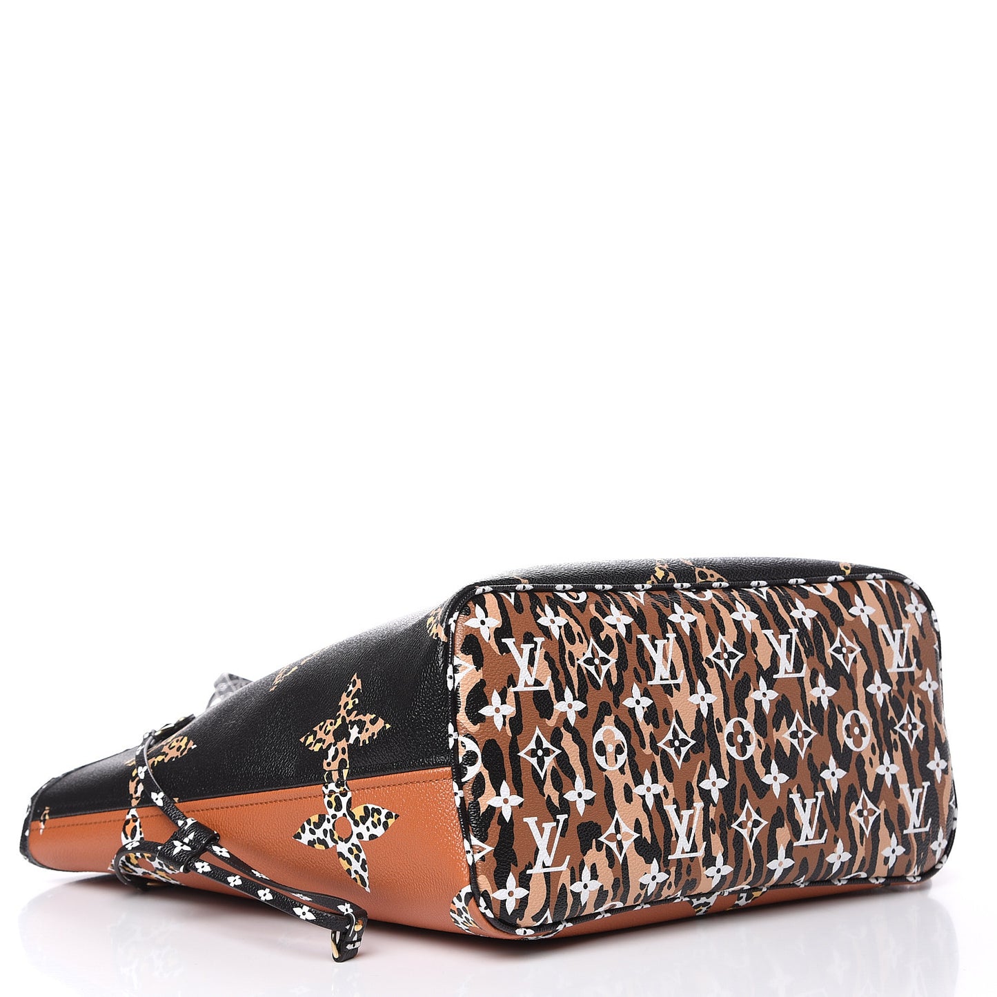 Monogram Giant Jungle Neverfull MM Black