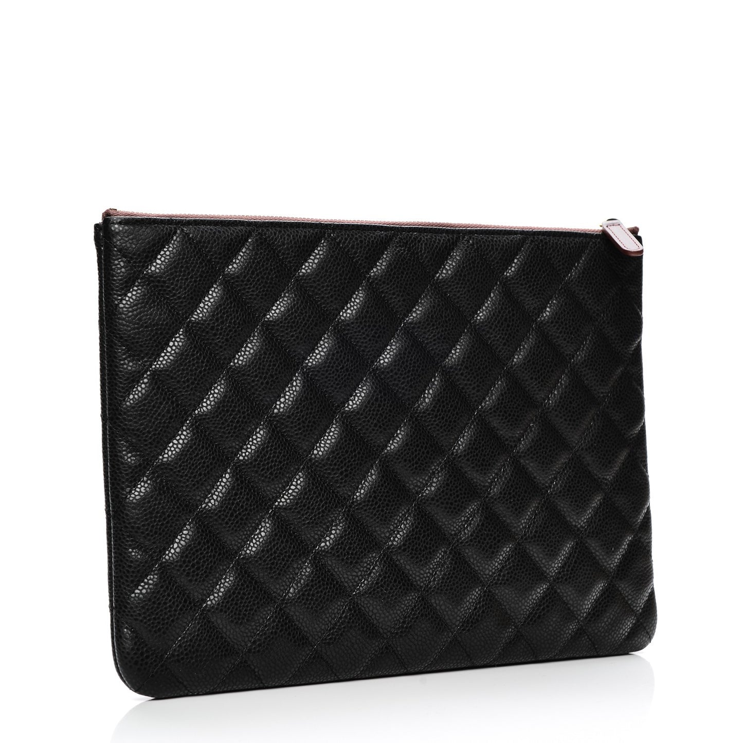 Caviar Quilted Medium Cosmetic Case Black
