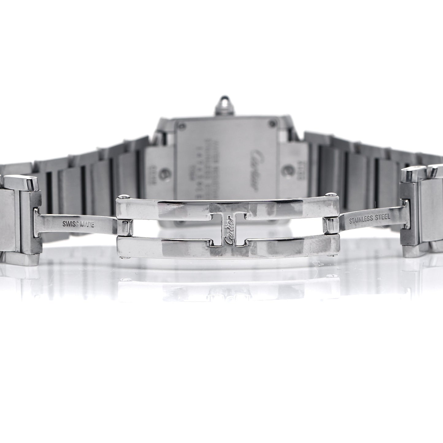 Stainless Steel 20mm Tank Francaise Quartz Watch