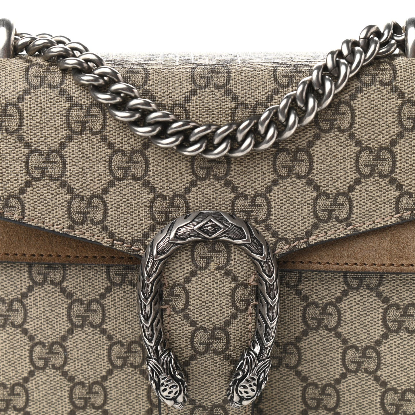 GG Supreme Monogram Mini Dionysus Shoulder Bag Taupe