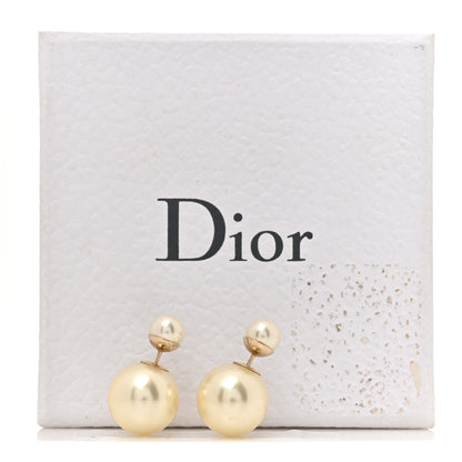 Christian Dior Pearl Mise En Dior Tribal Earrings Gold 5 of 5