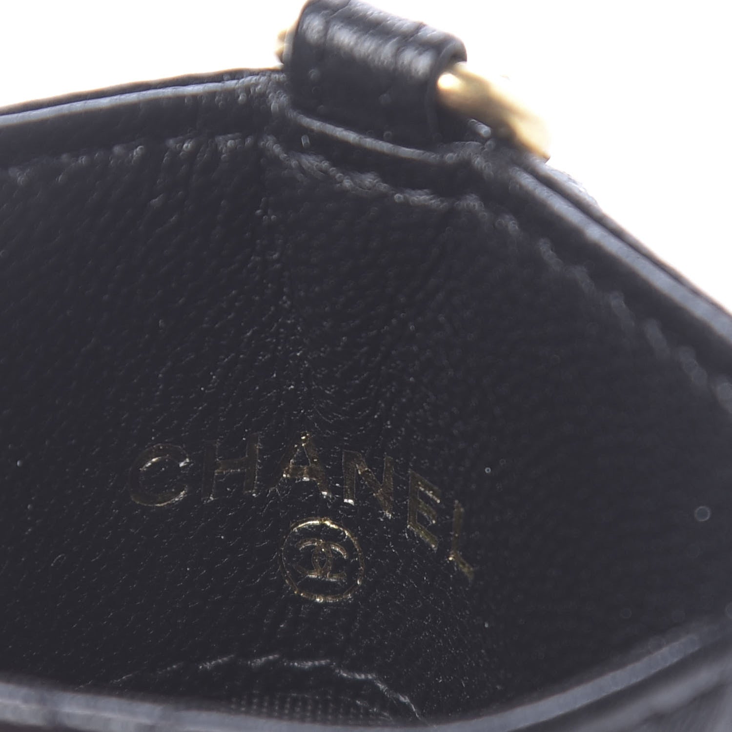 Chanel Goatskin Quilted 19 Card Holder On Chain Black 6 of 8
