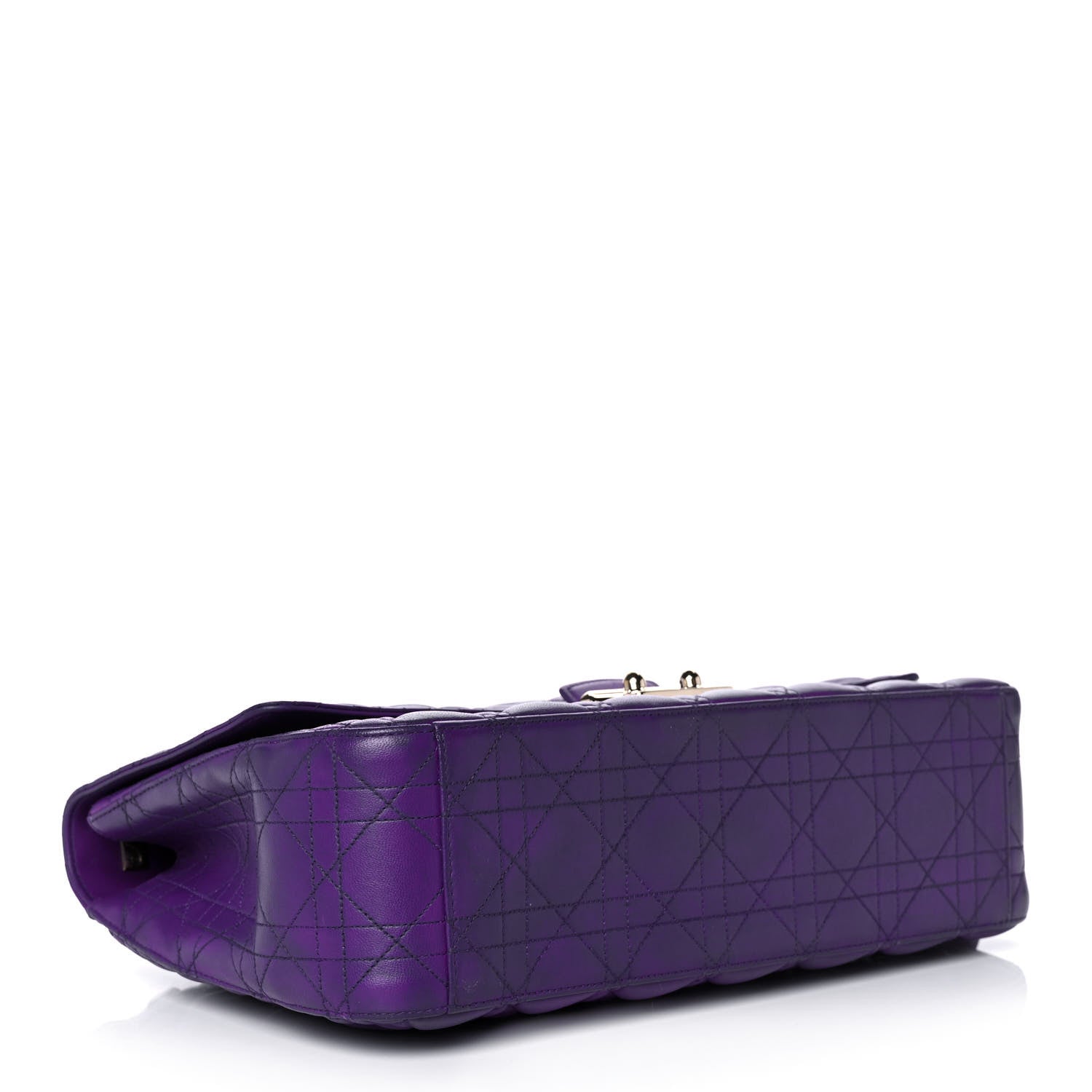 Christian Dior Lambskin Cannage Large Miss Dior Flap Purple 4 of 11