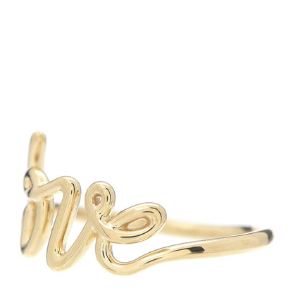 Tiffany 18K Yellow Gold Paloma's Graffiti Love Ring 56 7.5 3 of 5