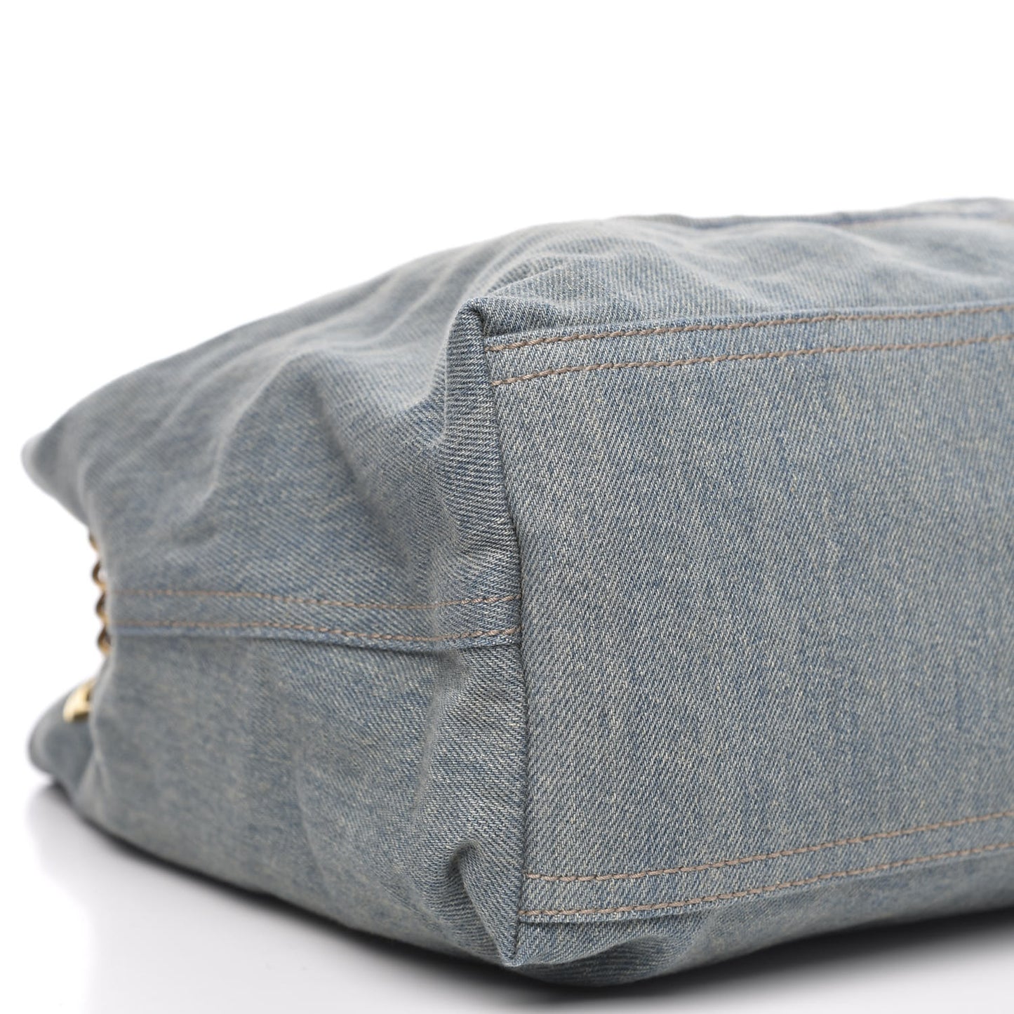 Denim Medium Soho Chain Shoulder Bag Blue