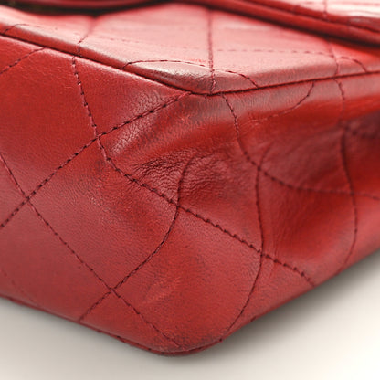 Chanel Lambskin Quilted Mini Square Flap Red 10 of 12