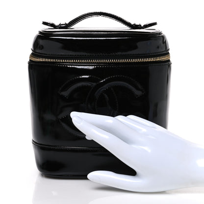Chanel Patent Timeless Vanity Cosmetic Case Black 2 of 8