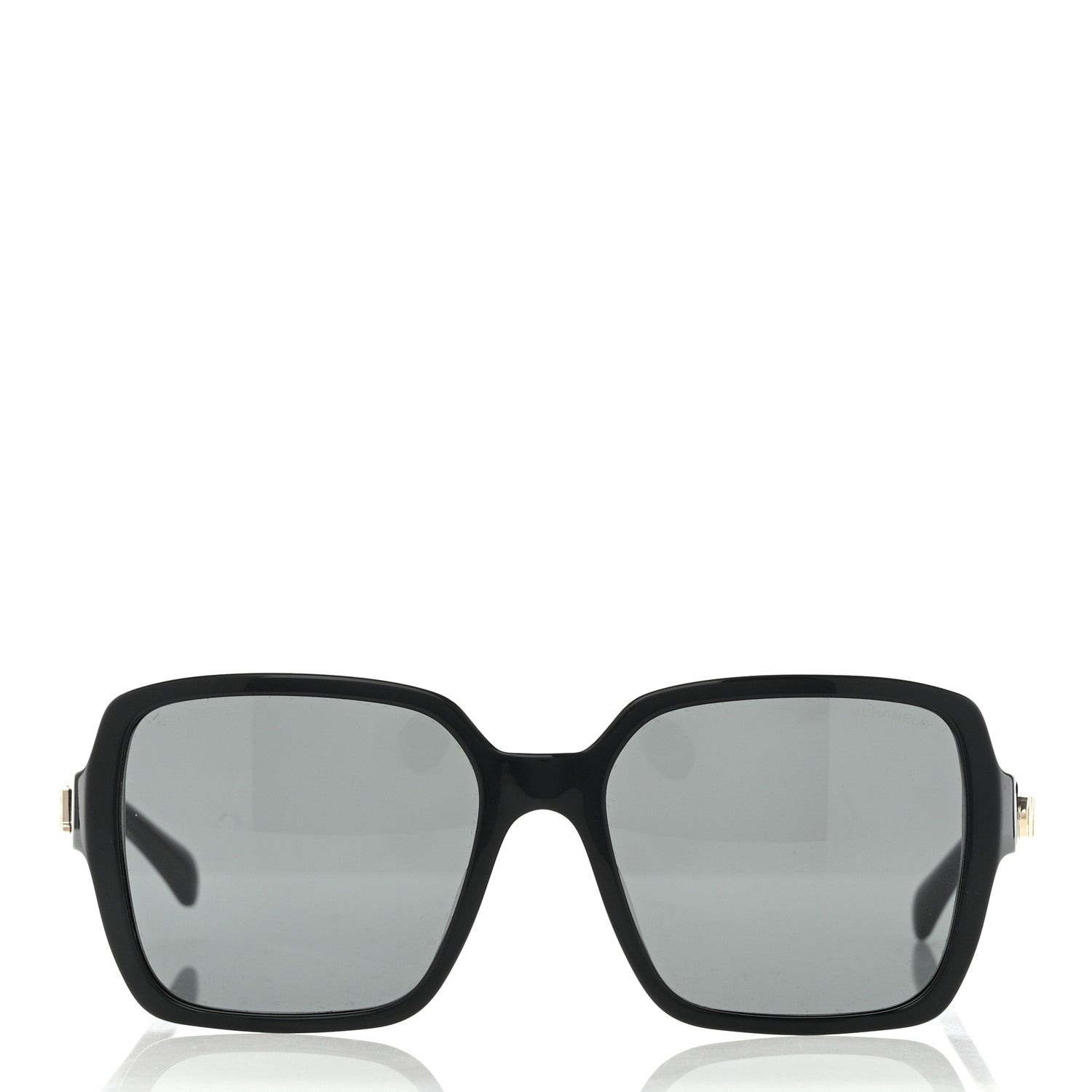 Chanel Acetate Square Sunglasses 5408-A Black 2 of 6