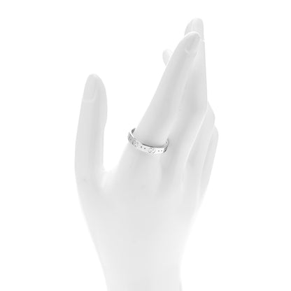 Gucci 18K White Gold 4mm Icon Thin Band Ring 65 11 2 of 6