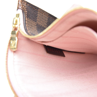 Louis Vuitton Damier Ebene Neverfull MM GM Pochette Rose Ballerine 8 of 8