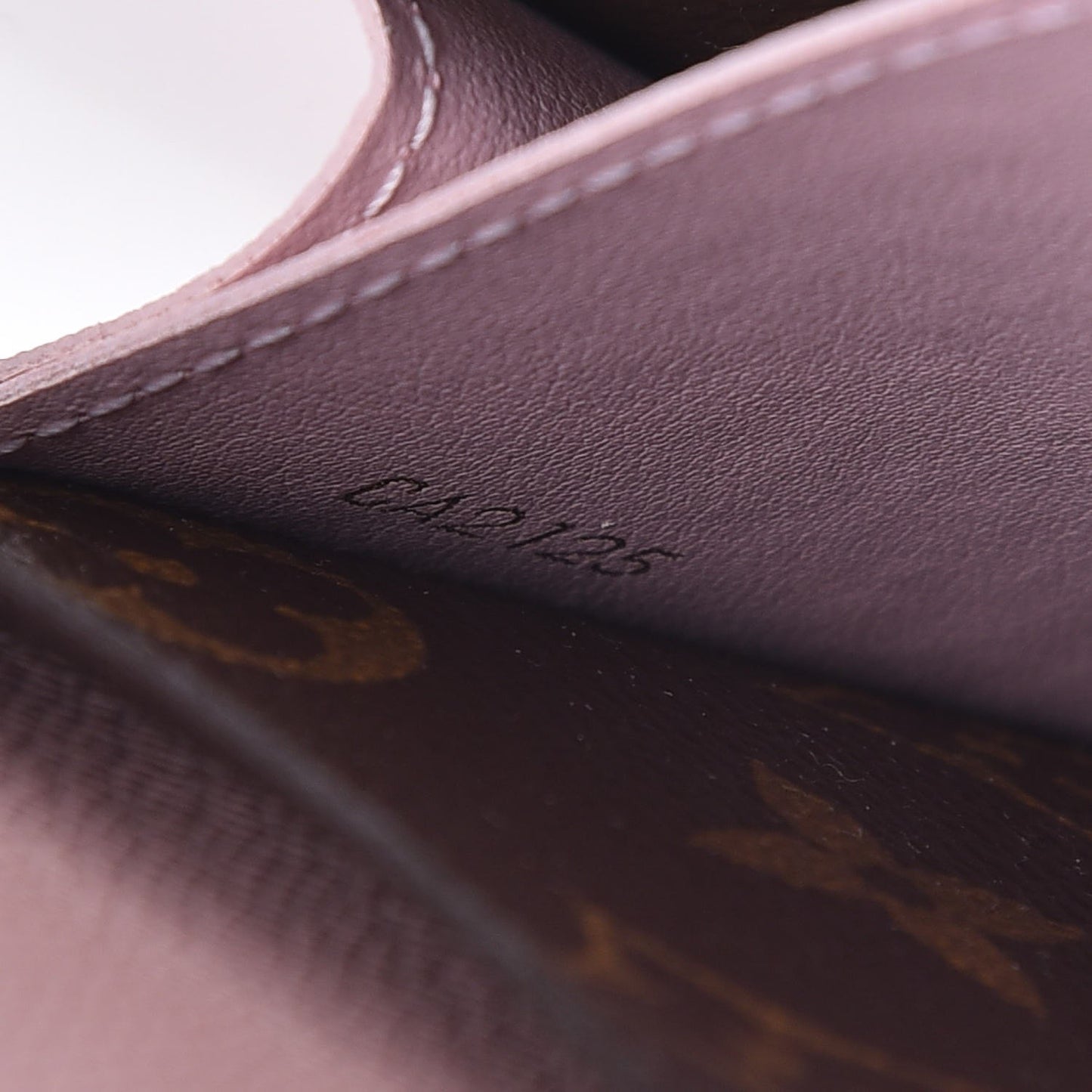 Monogram Emilie Wallet Rose Ballerine