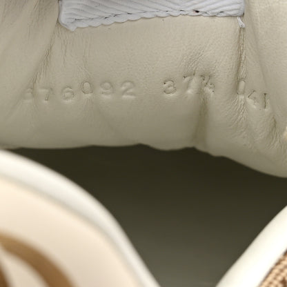Gucci Calfskin GG Monogram Womens Platform 55mm Sneakers 37.5 Hezelnut Beige Ebony Mystic White 8 of 10