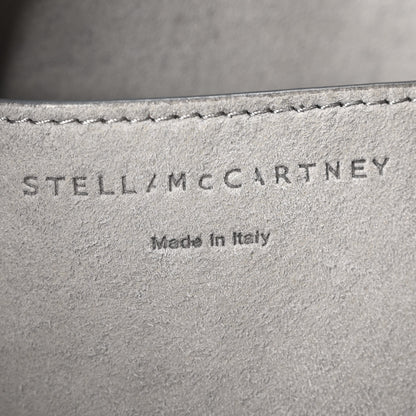 Stella McCartney Eco Alter Nappa Perforated Logo Mini Crossbody Light Blue 6 of 9