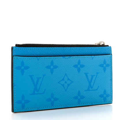 Louis Vuitton Taigarama Coin Card Holder Blue Lagoon 3 of 6