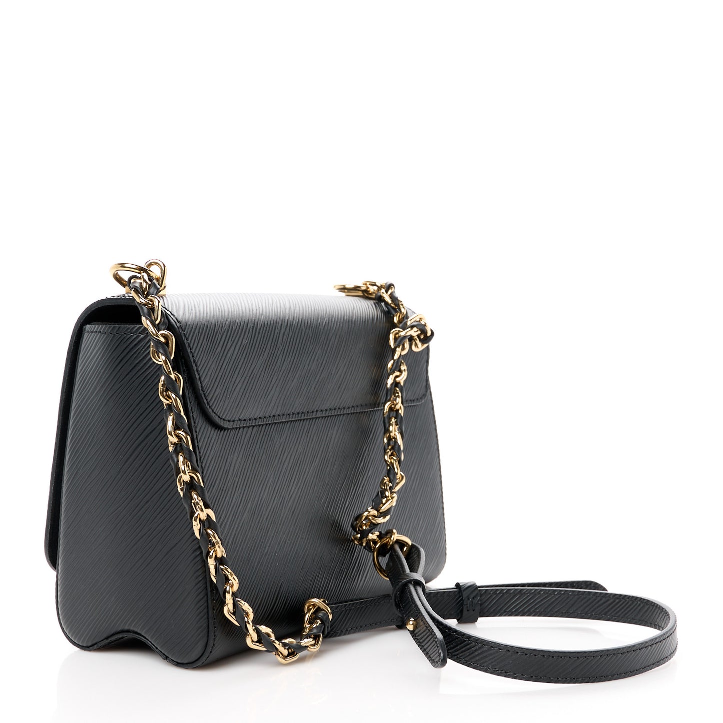 Epi Twist Shoulder Bag MM Matte Black Gold