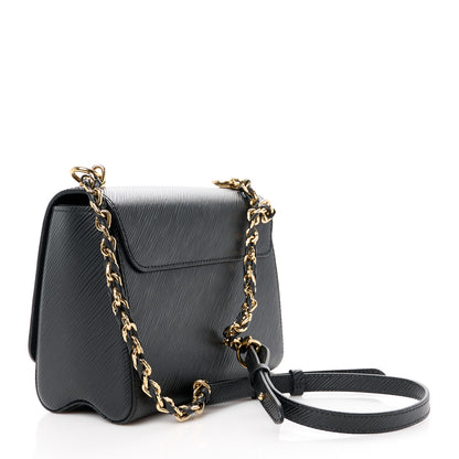Louis Vuitton Epi Twist Shoulder Bag MM Matte Black Gold 4 of 12