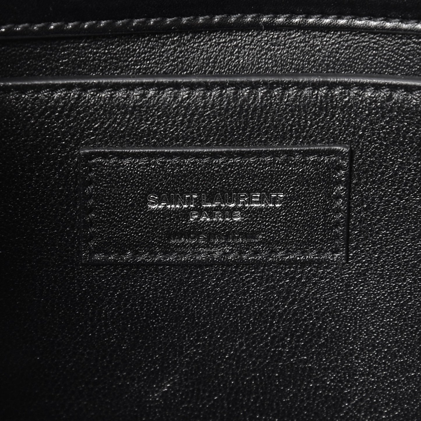 Smooth Calfskin Medium Monogram Kate Satchel Black
