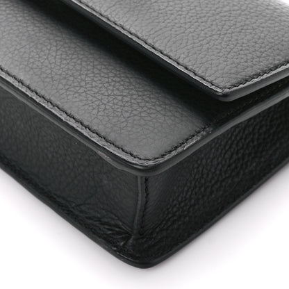 Versace Grained Calfskin Medusa Evening Clutch Bag Black 10 of 11