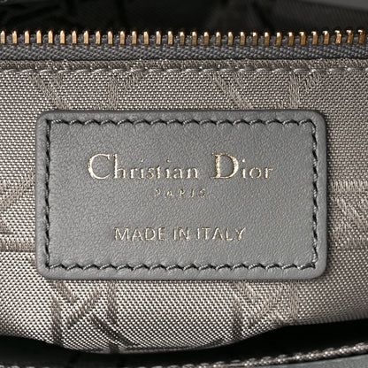 Christian Dior Lambskin Cannage Small My ABCDior Lady Dior Grey 6 of 11