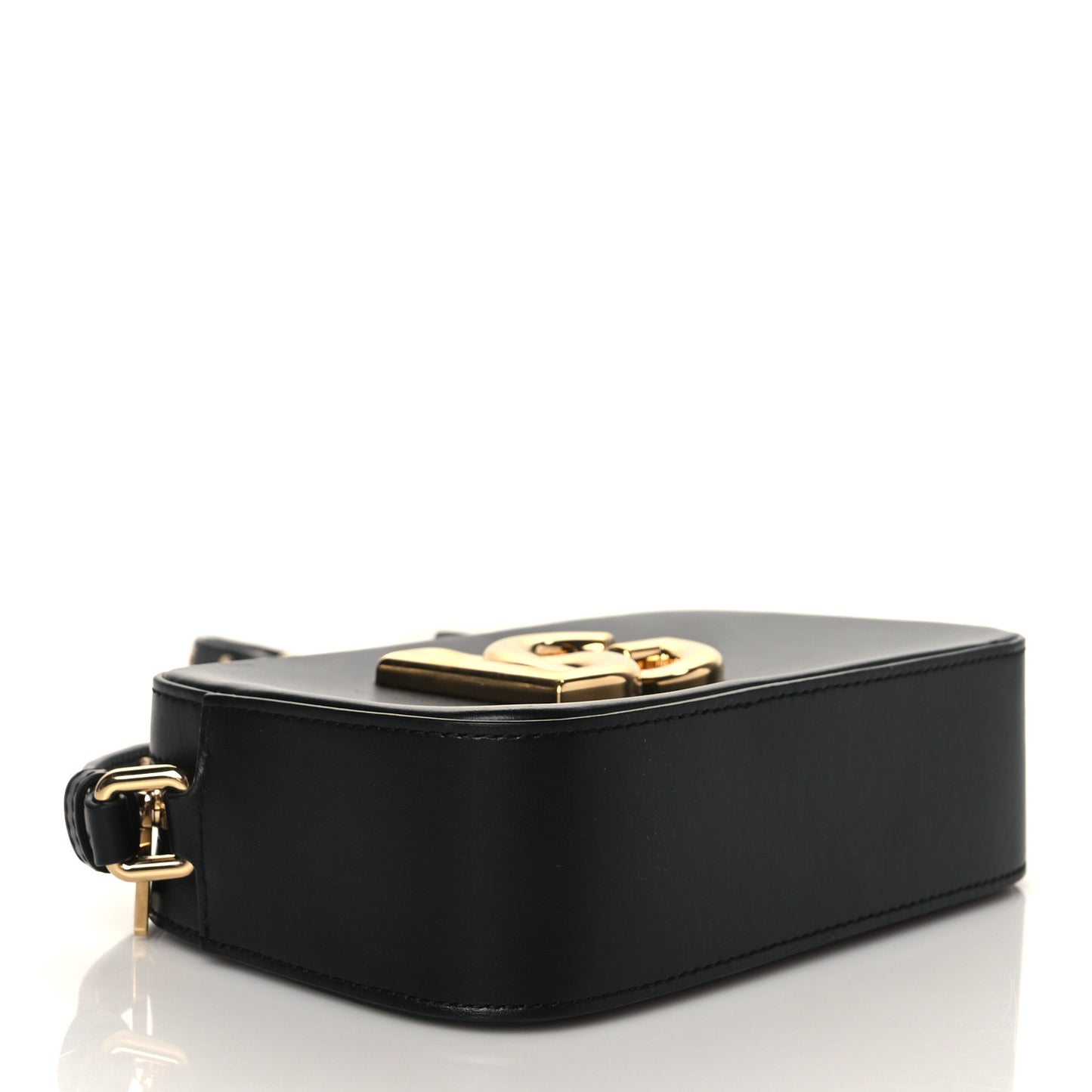 Calfskin Hot Stuff DG Logo 3.5 Crossbody Bag Black