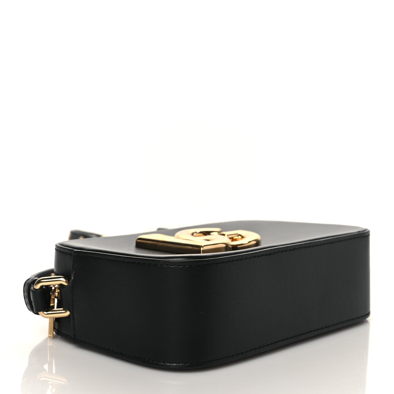 Dolce & Gabbana Calfskin Hot Stuff DG Logo 3.5 Crossbody Bag Black 4 of 9
