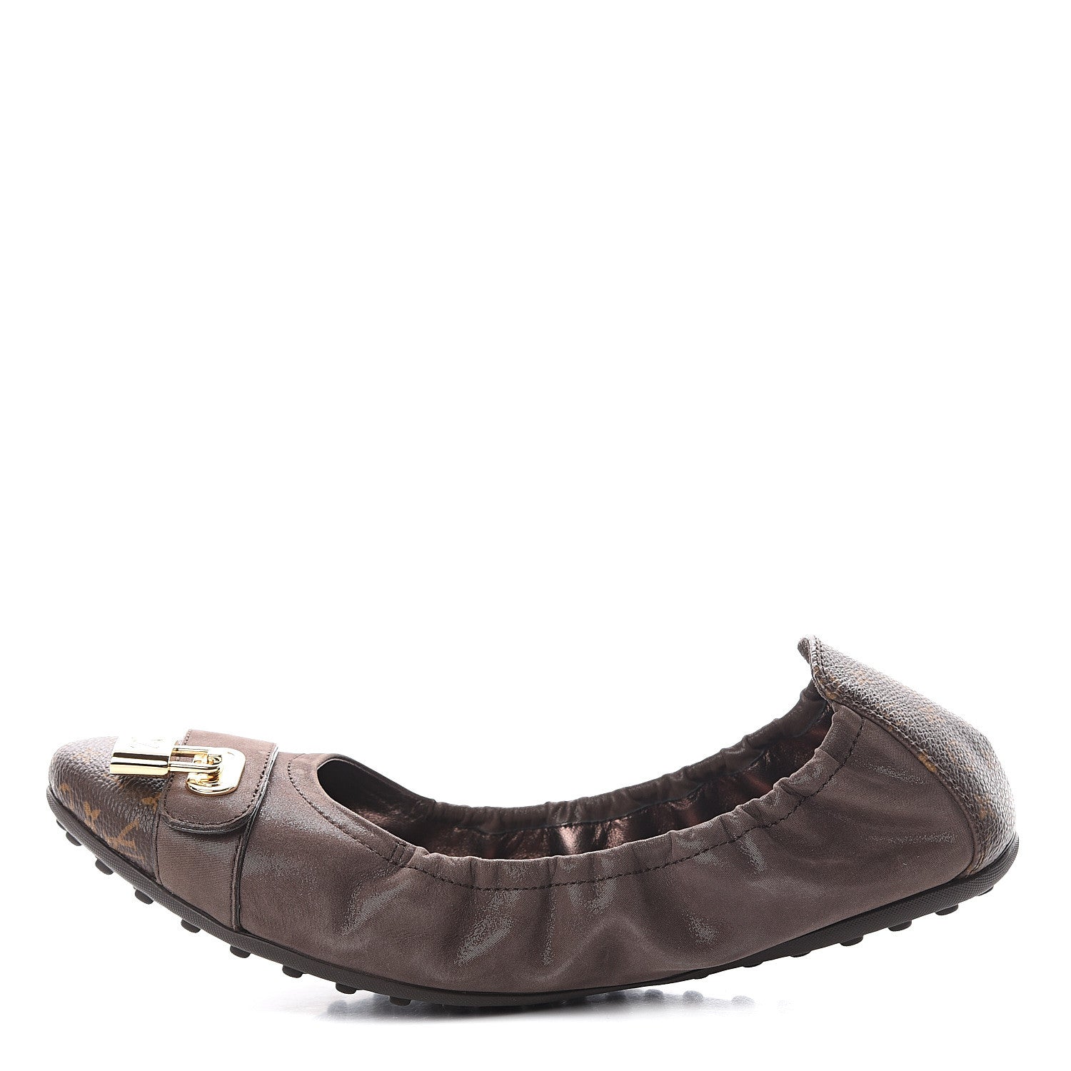Louis Vuitton Monogram Suede Lucky Ballerina Flats 40 Brown 1 of 7