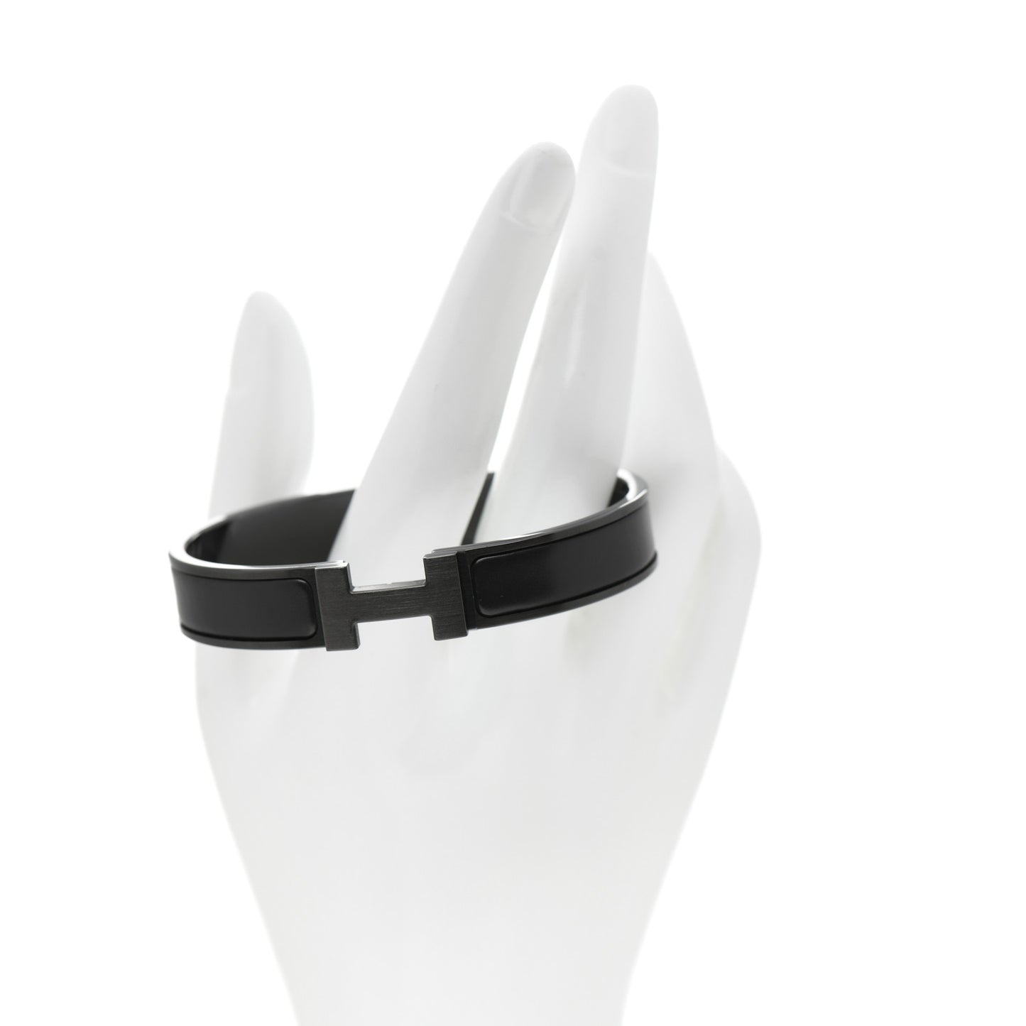 Matte Enamel Narrow Clic Clac HH Bracelet T3 So Black