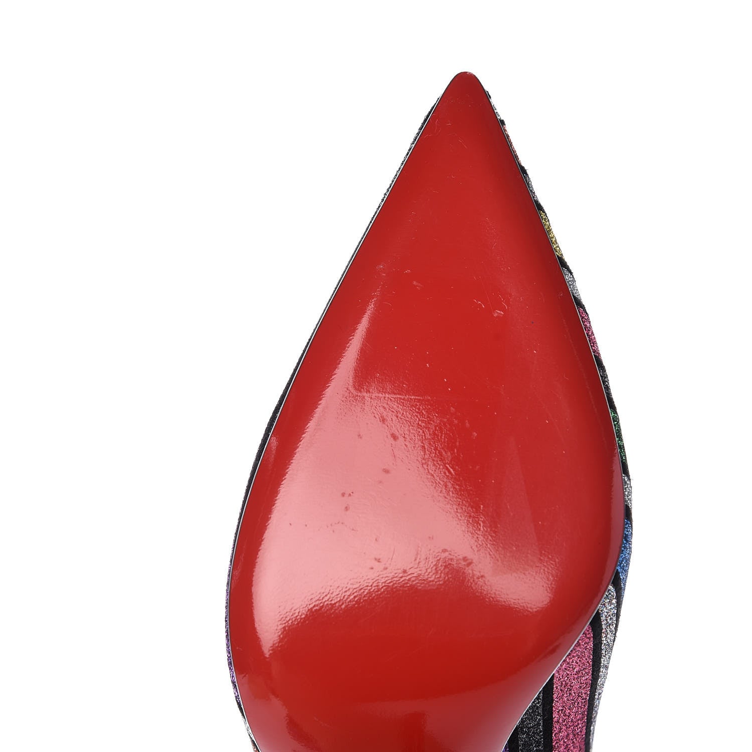 Christian Louboutin Suede Stripyglitter So Kate 120 Pumps 38 Multi 8 of 10