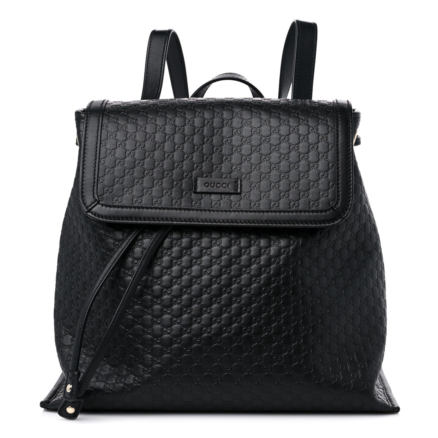 Microguccissima Drawstring Backpack Black