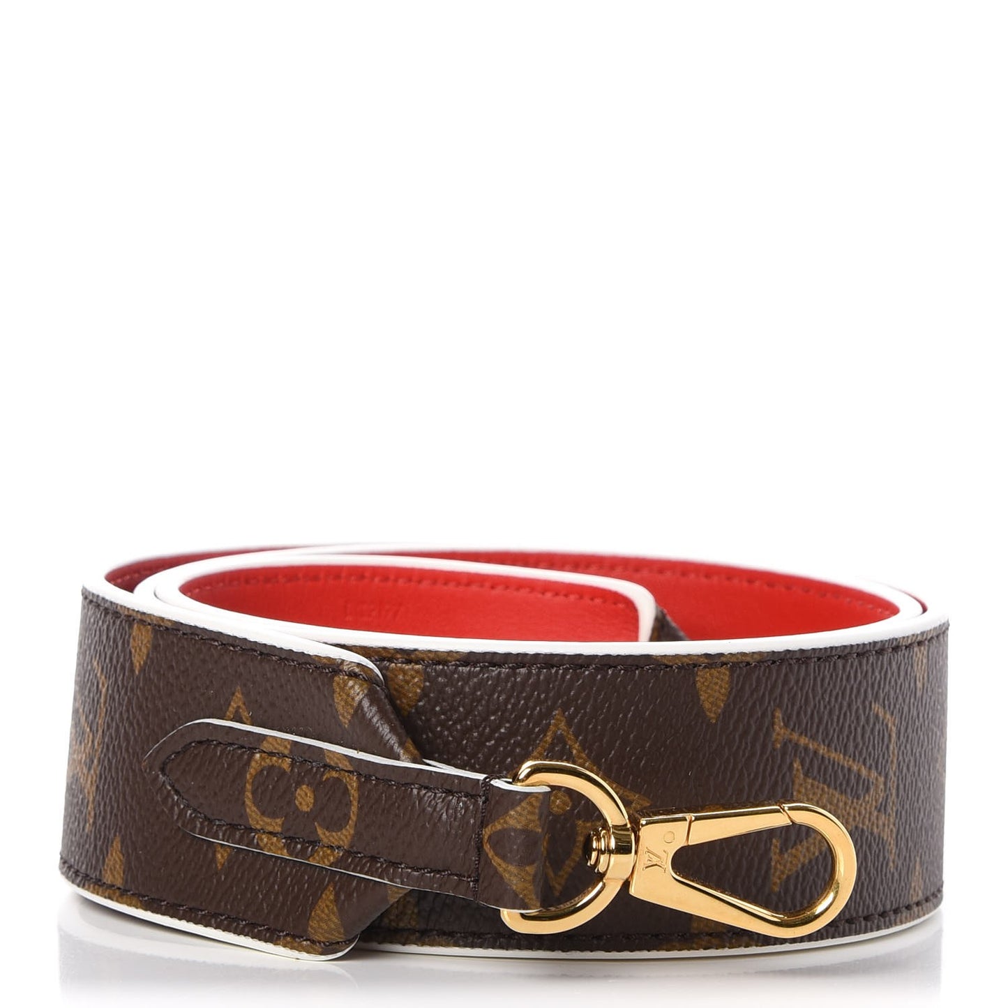 Monogram Bandouliere Shoulder Strap Red