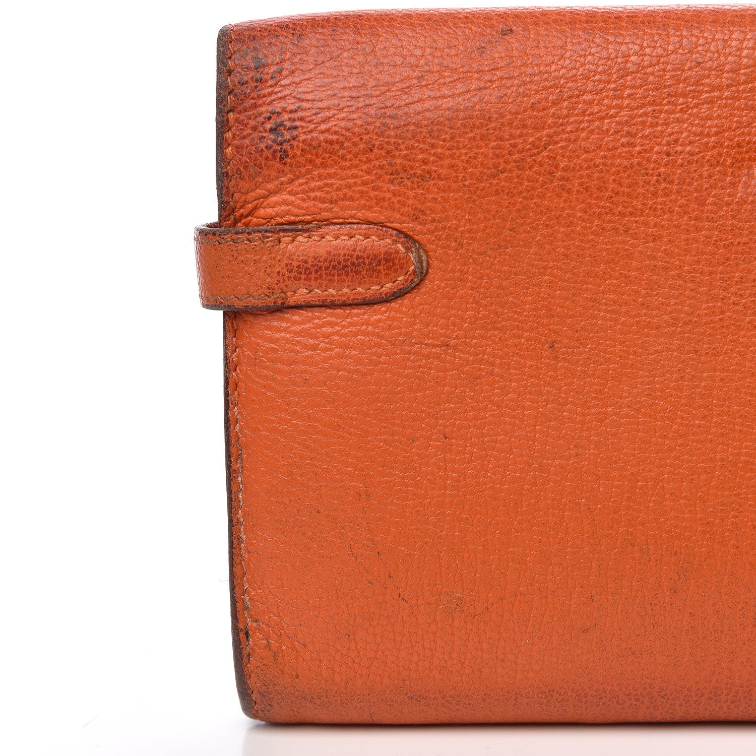 Hermes Chevre Mysore Kelly Longue Wallet Orange 17 of 22