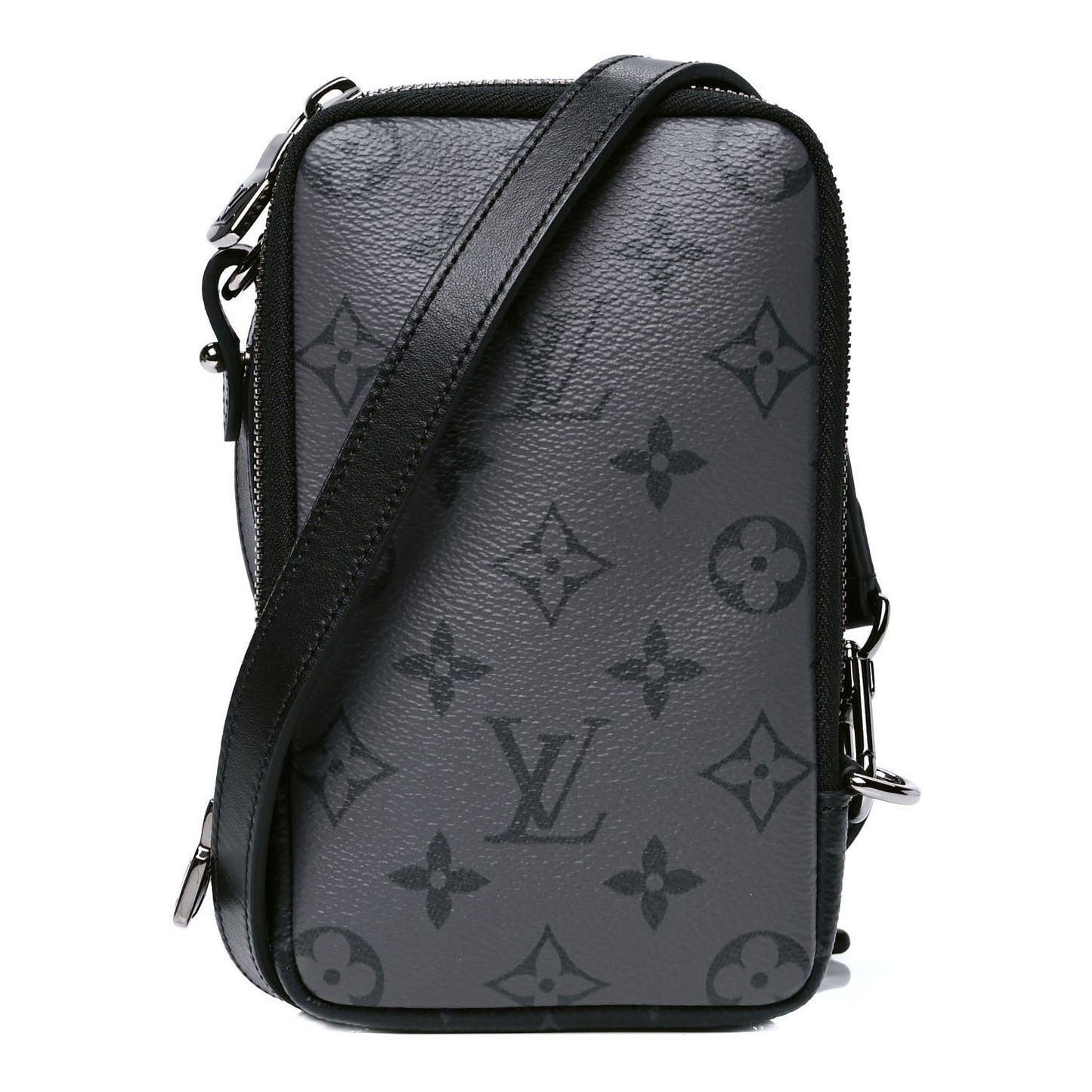 Monogram Eclipse Reverse Double Phone Pouch