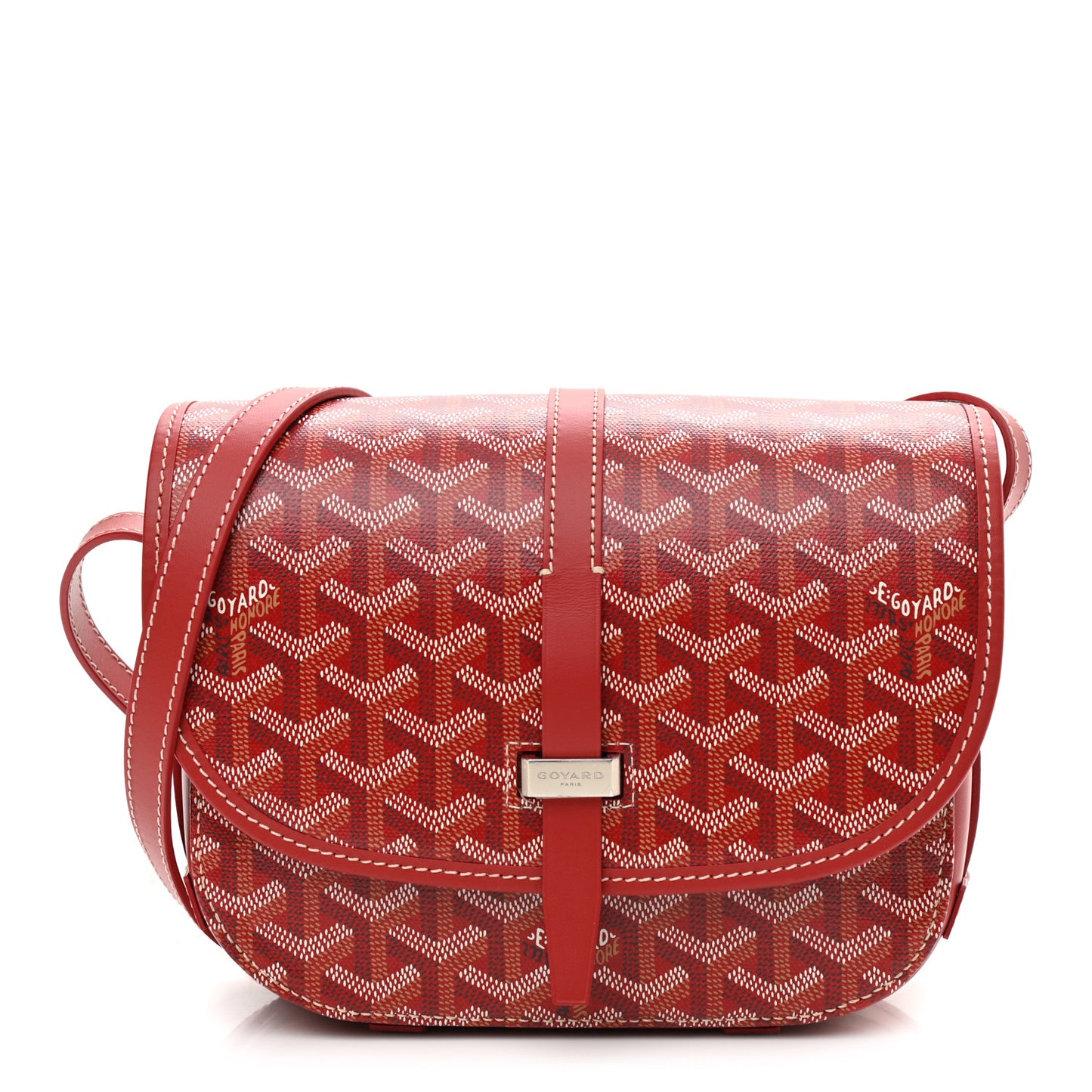 Goyardine Belvedere II PM Messenger Bag Red