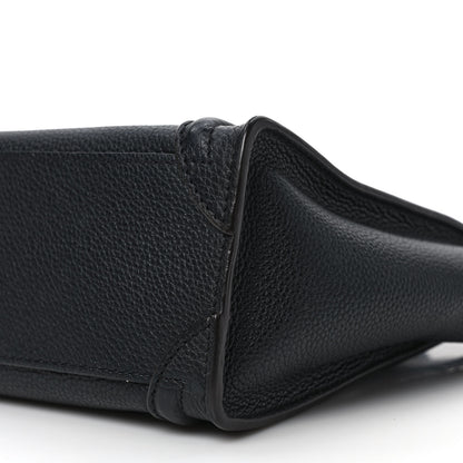 Celine Drummed Calfskin Nano Luggage Black 8 of 8