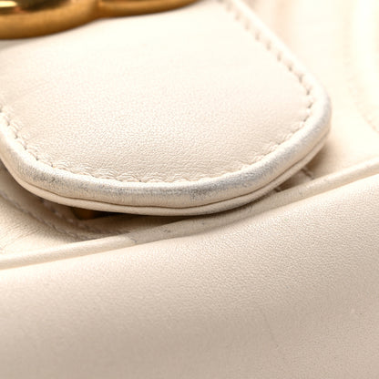 Gucci Calfskin Matelasse Small GG Marmont Shoulder Bag White 15 of 15