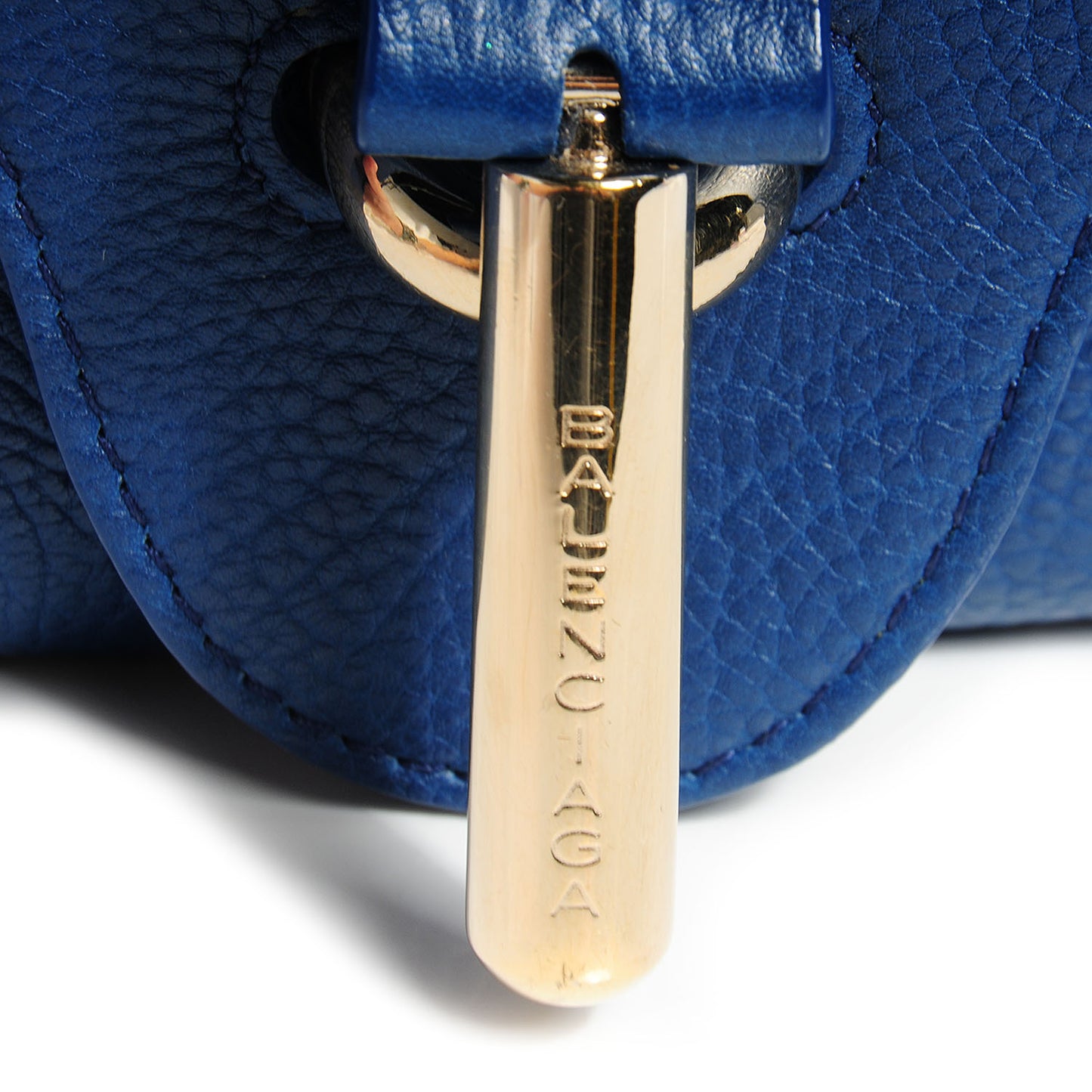 Grained Calfskin S Tube Bleu Nautique