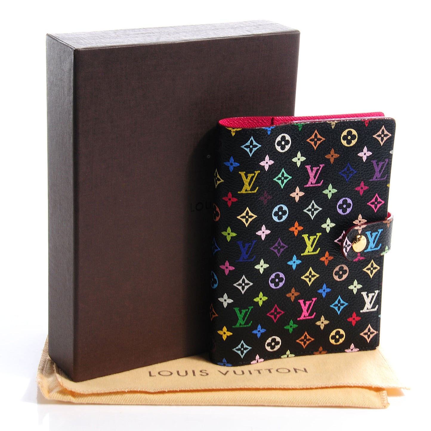 Monogram Multicolor Small Ring Agenda Black