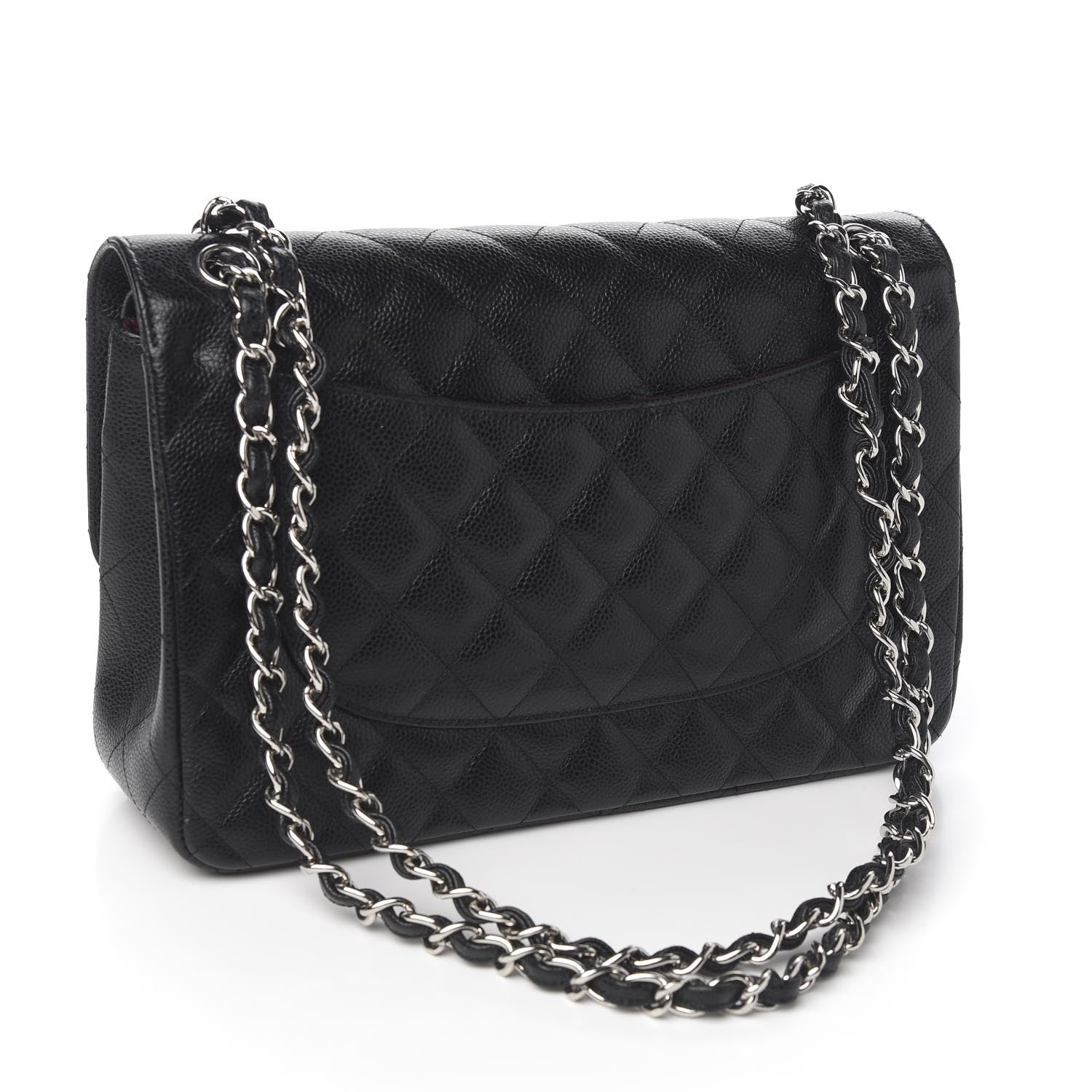 Chanel Caviar Quilted Jumbo Double Flap Black 2 of 10