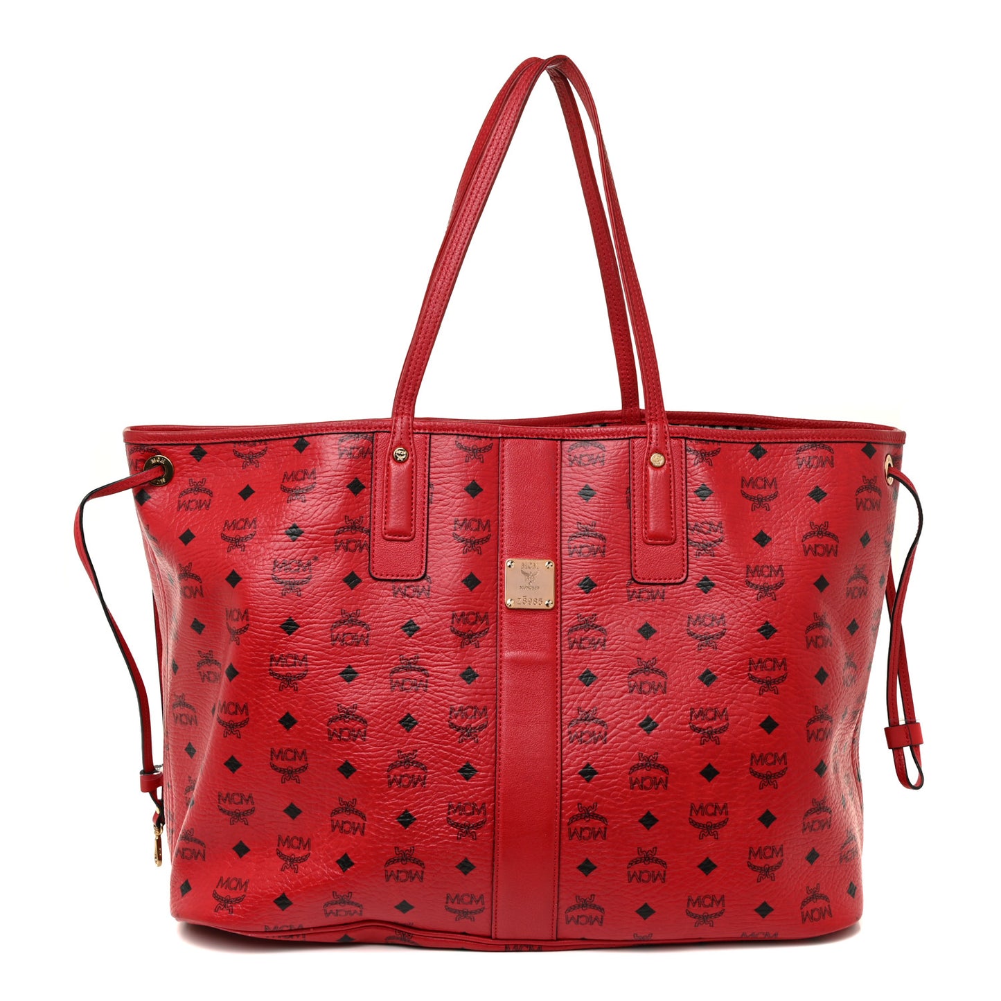 Visetos Large Liz Reversible Shopper Tote Ruby Red