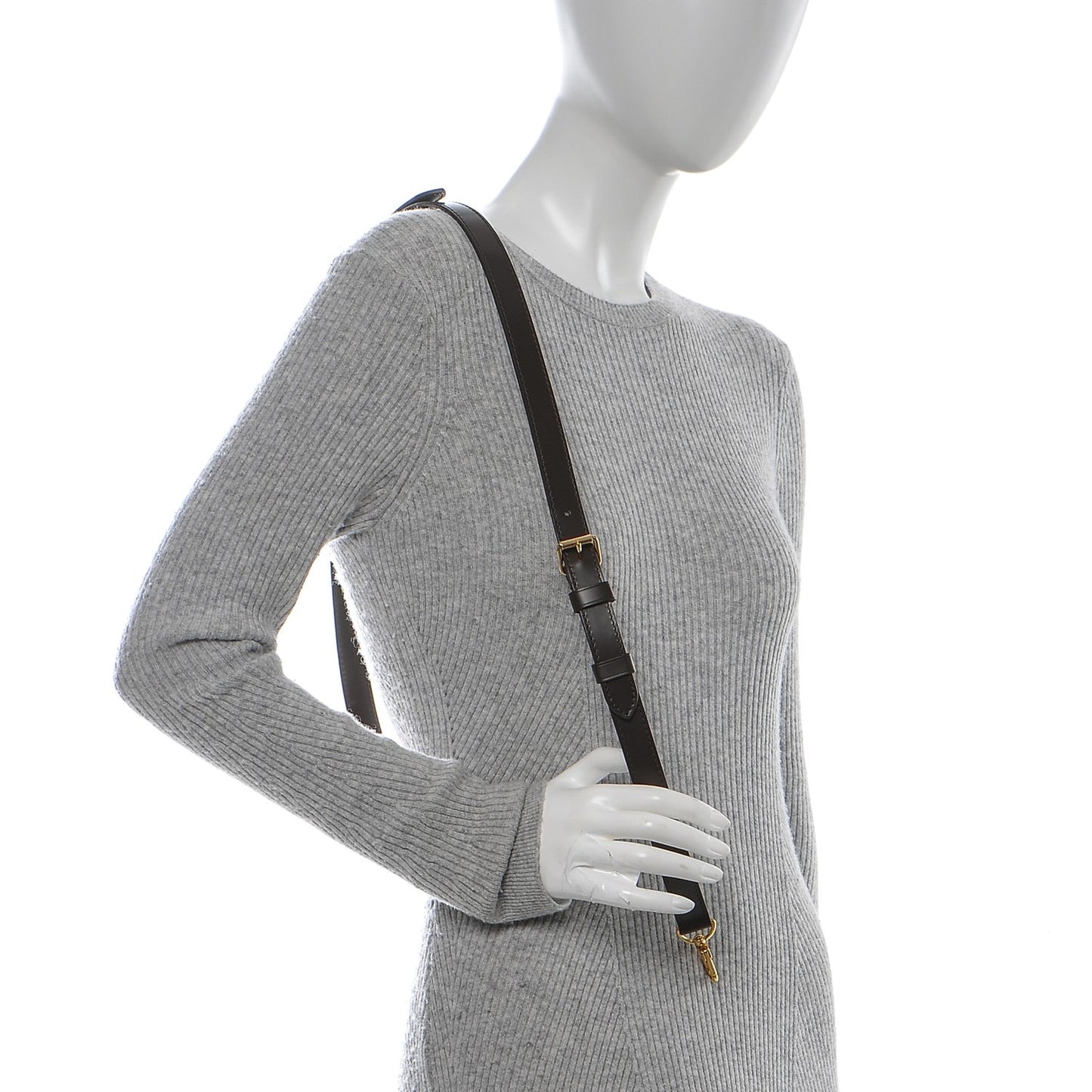 Calfskin 16mm Adjustable Shoulder Strap Brown