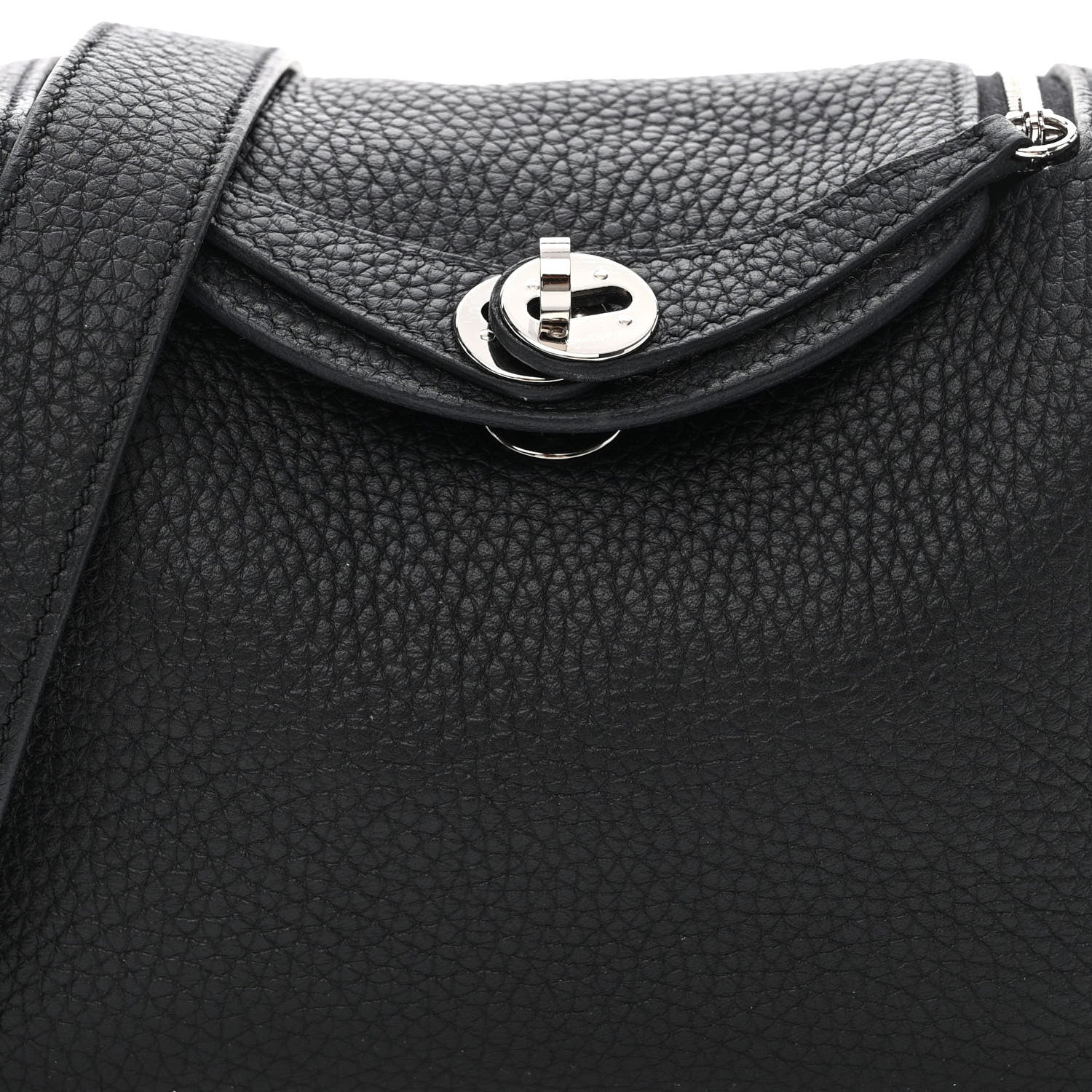 Hermes Taurillon Clemence Mini Lindy 20 Black 8 of 11