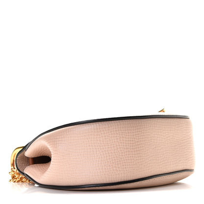 Chloe Grained Calfskin Lambskin Mini Bi-Color Drew Shoulder Bag Powder Beige Caramel 10 of 13