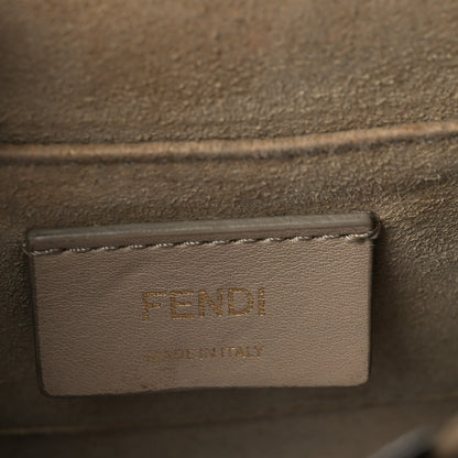 Fendi X FILA Vitello Liberty Mania Bi-Color FF 1974 Embossed Small Kan I Shoulder Bag Black Confetto Multicolor 6 of 10
