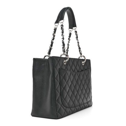 Chanel Caviar Quilted Grand Shopping Tote GST Black 3 of 12