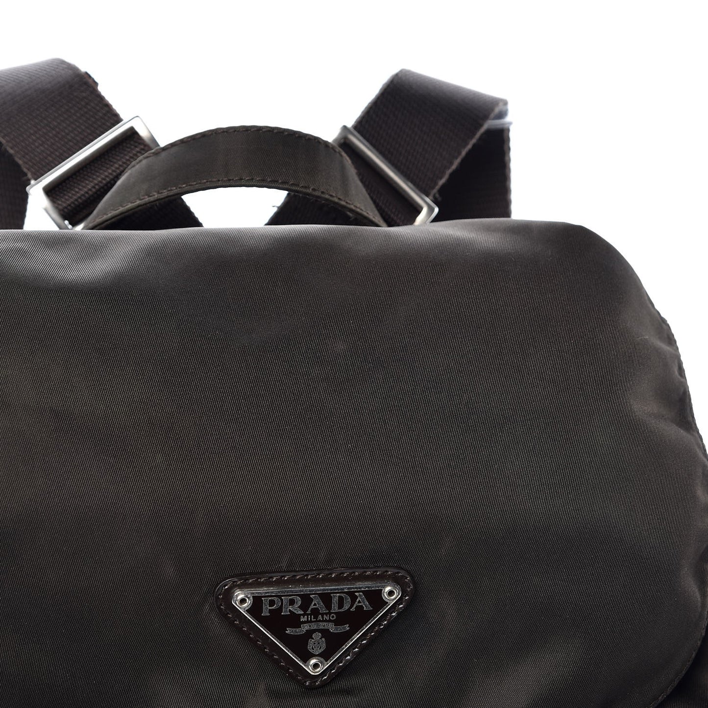 Tessuto Nylon Vela Medium Backpack Ebano