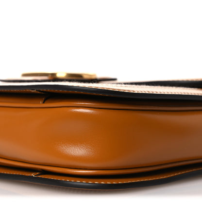Valentino Garavani Smooth Calfskin Canvas 9to5 Shoulder Bag Natural Golden 9 of 13